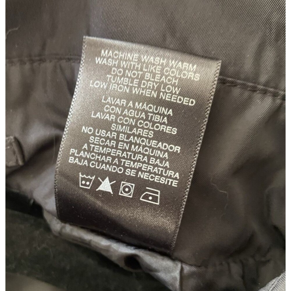 Norma Kamali Black Trench Coat Size XXL Double Breasted Belted Timeless Classic - Picture 6 of 12
